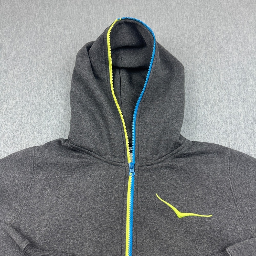 Hoka One One Hoodie Womens Medium Gray Pullover Sweatshirt Fleece Training Gym - Picture 2 of 12